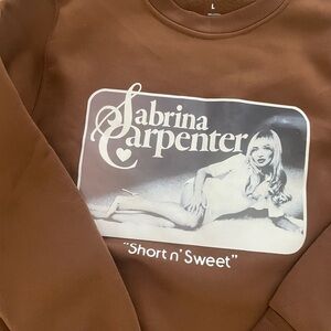 Sabrina Carpenter Brown Sweatshirt